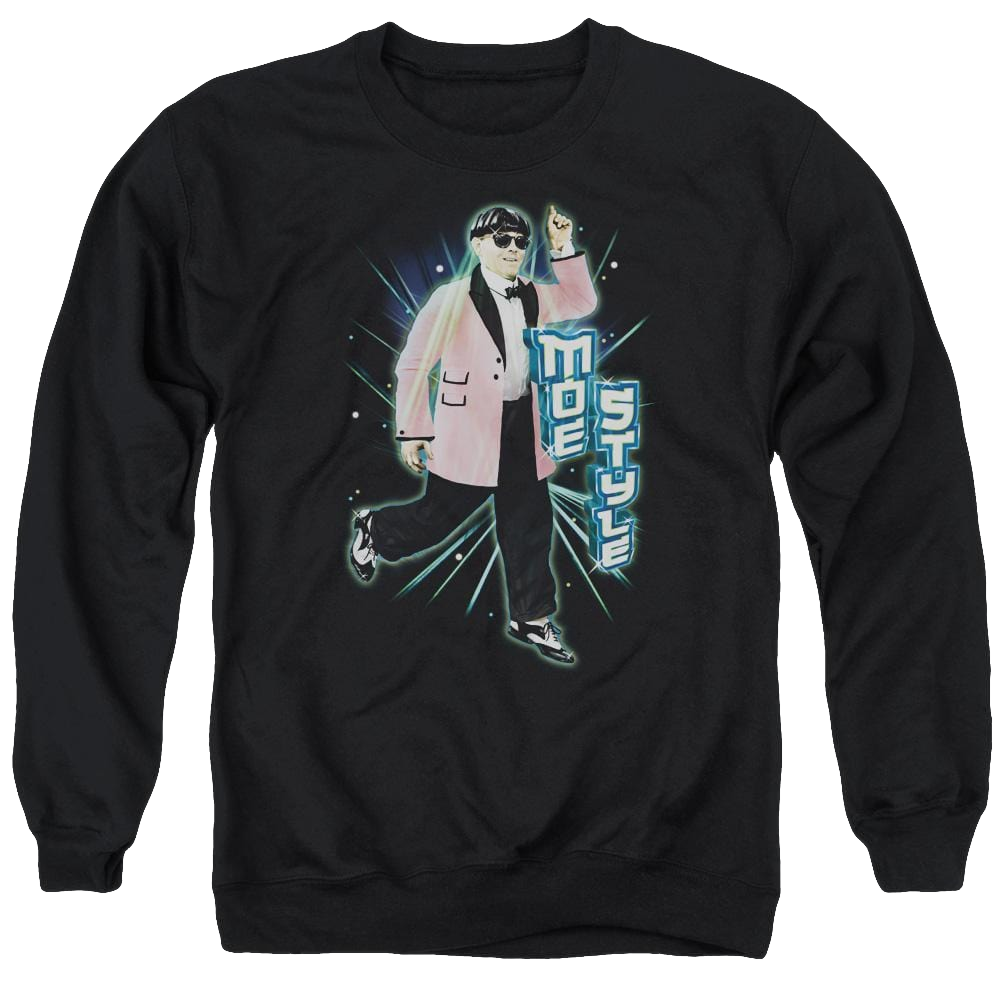 The Three Stooges Moe Style Men's Crewneck Sweatshirt Men's Crewneck Sweatshirt The Three Stooges