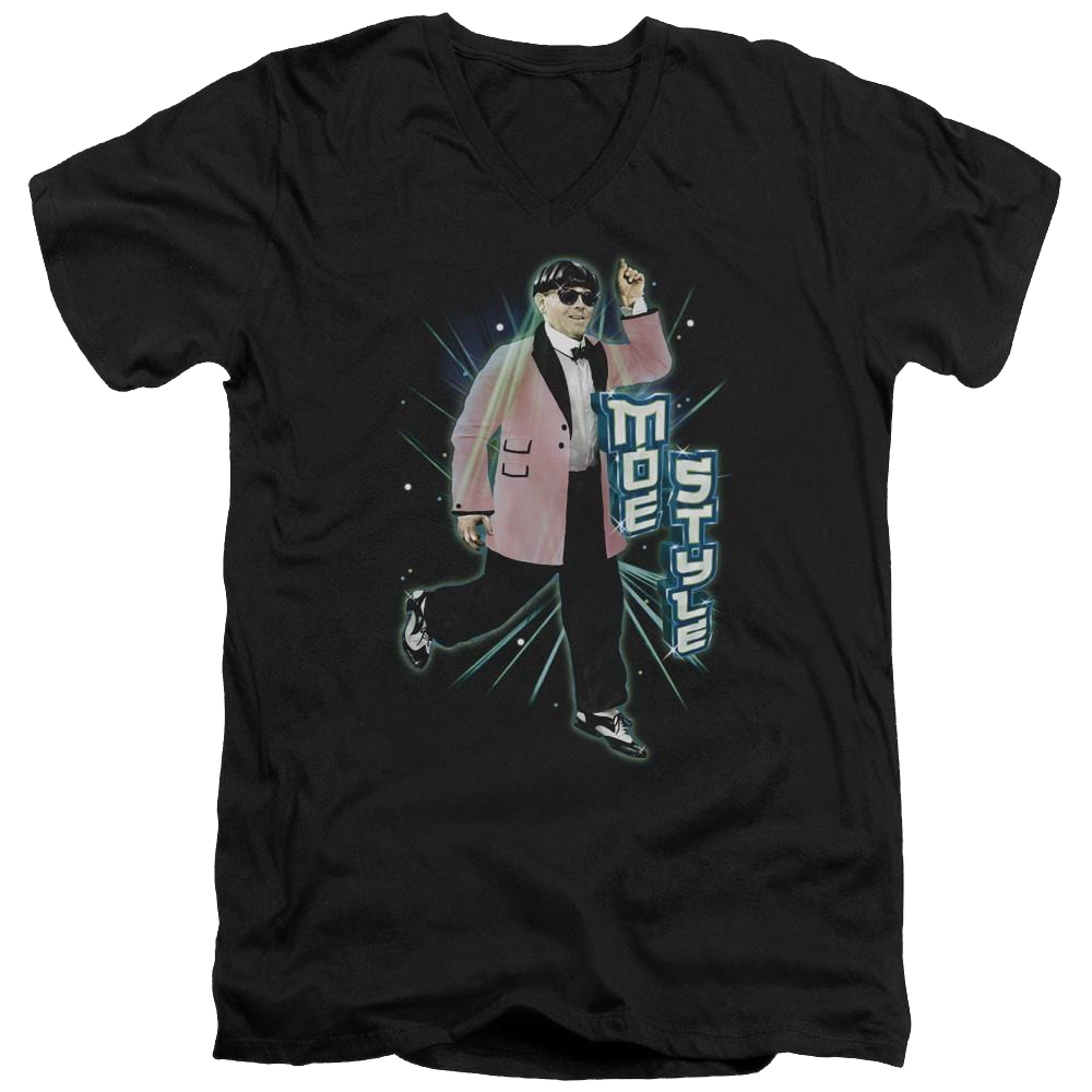 The Three Stooges Moe Style Men's V-Neck T-Shirt Men's V-Neck T-Shirt The Three Stooges