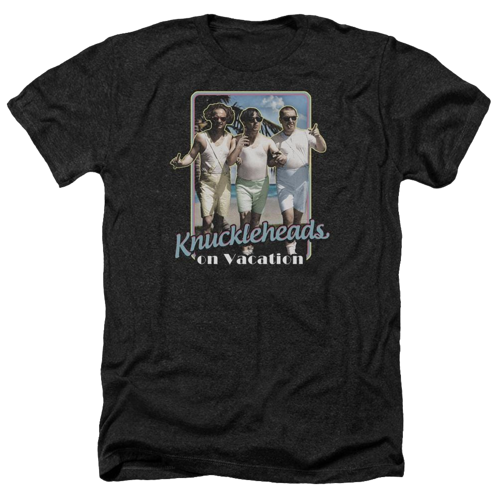 The Three Stooges Knucklesheads On Vacation Men's Heather T-Shirt Men's Heather T-Shirt The Three Stooges