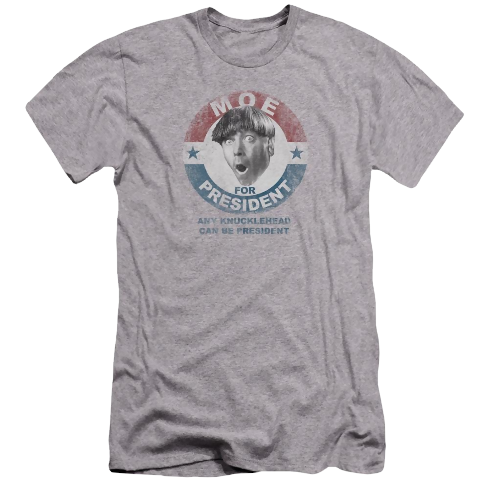 The Three Stooges Moe For President Men's Premium Slim Fit T-Shirt Men's Premium Slim Fit T-Shirt The Three Stooges