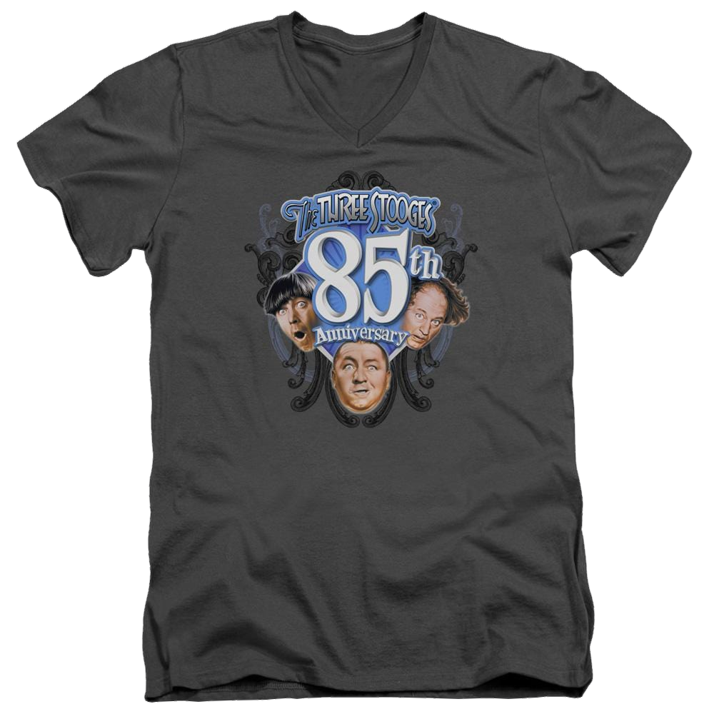 The Three Stooges 85th Anniversary Men's V-Neck T-Shirt Men's V-Neck T-Shirt The Three Stooges