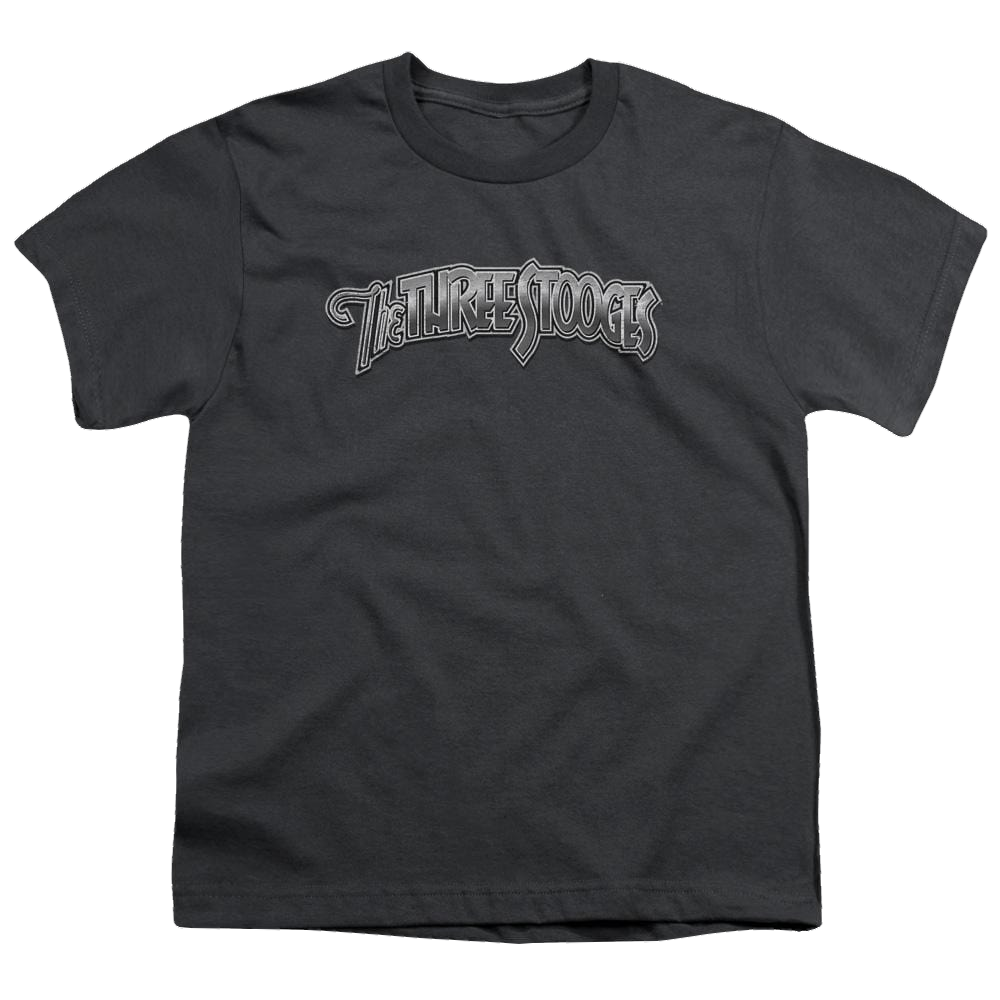 The Three Stooges Metallic Logo Youth T-Shirt (Ages 8-12) Youth T-Shirt (Ages 8-12) The Three Stooges