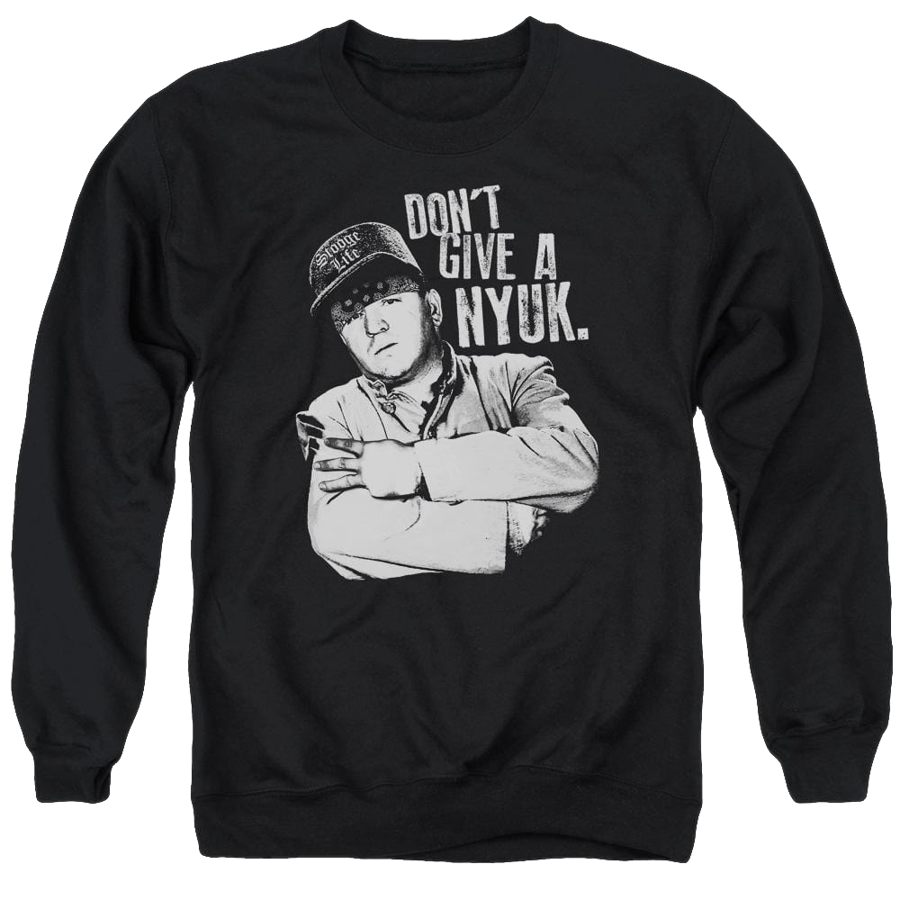 The Three Stooges Give A Nyuk Men's Crewneck Sweatshirt Men's Crewneck Sweatshirt The Three Stooges