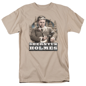 Sand men's regular fit t-shirt with The Three Stooges Shernyuk Holmes graphic