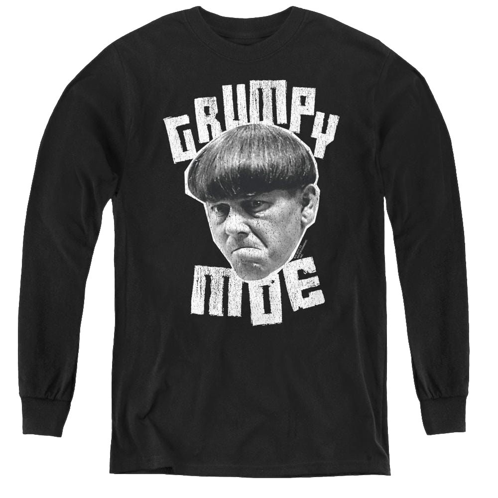 Three Stooges, The Grumpy Moe - Youth Long Sleeve T-Shirt Youth Long Sleeve T-Shirt The Three Stooges