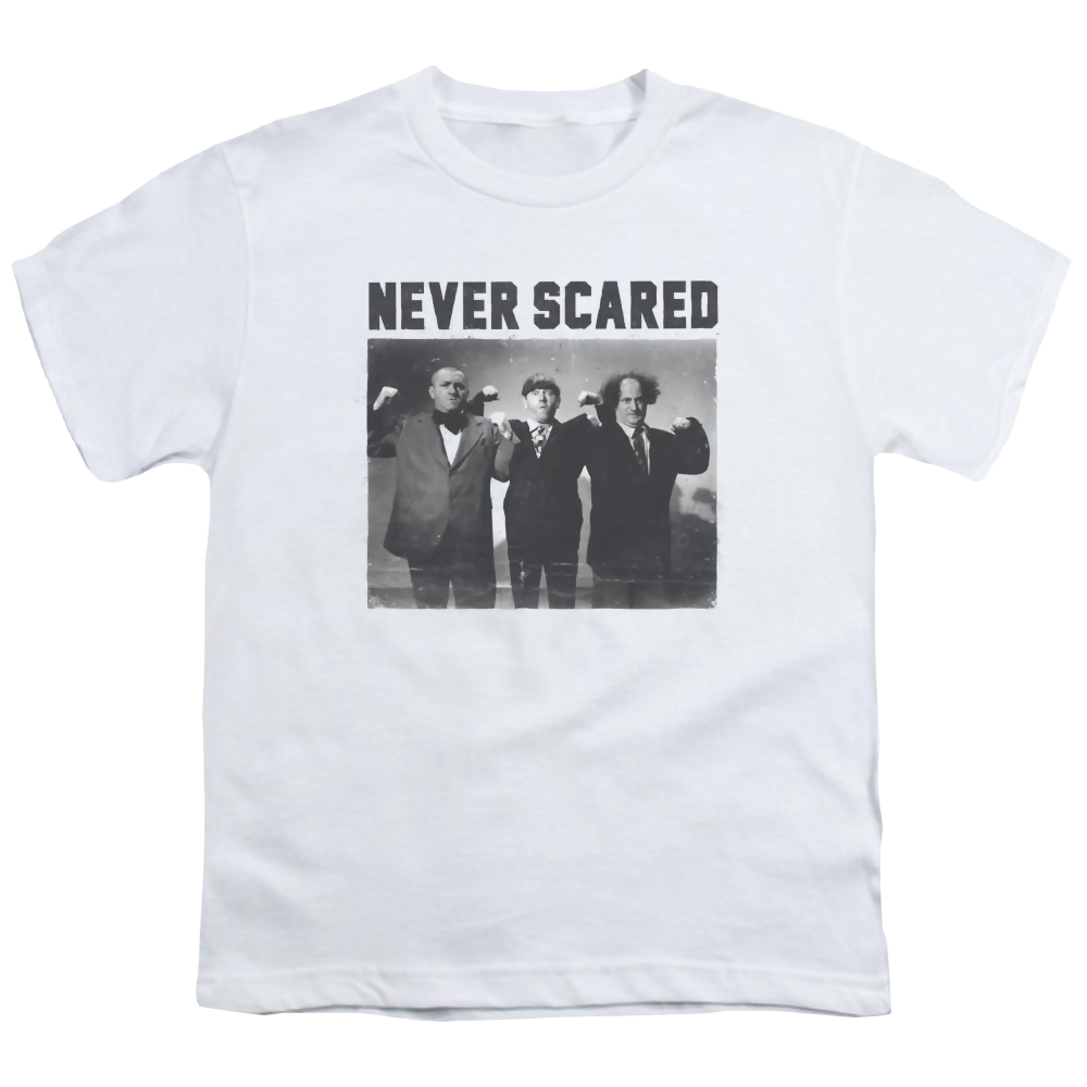 The Three Stooges Never Scared Youth T-Shirt (Ages 8-12) Youth T-Shirt (Ages 8-12) The Three Stooges