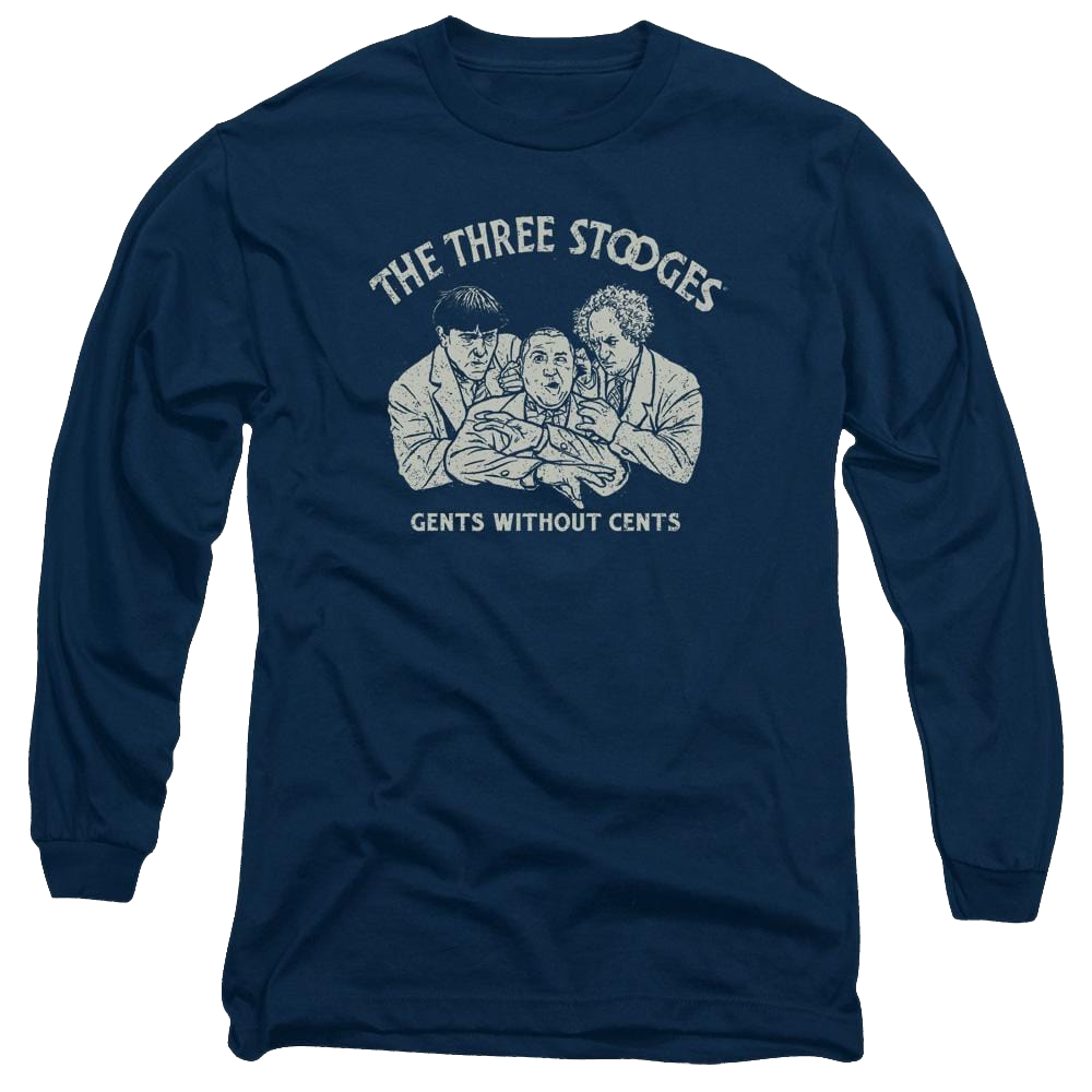 The Three Stooges Without Cents Men's Long Sleeve T-Shirt Men's Long Sleeve T-Shirt The Three Stooges