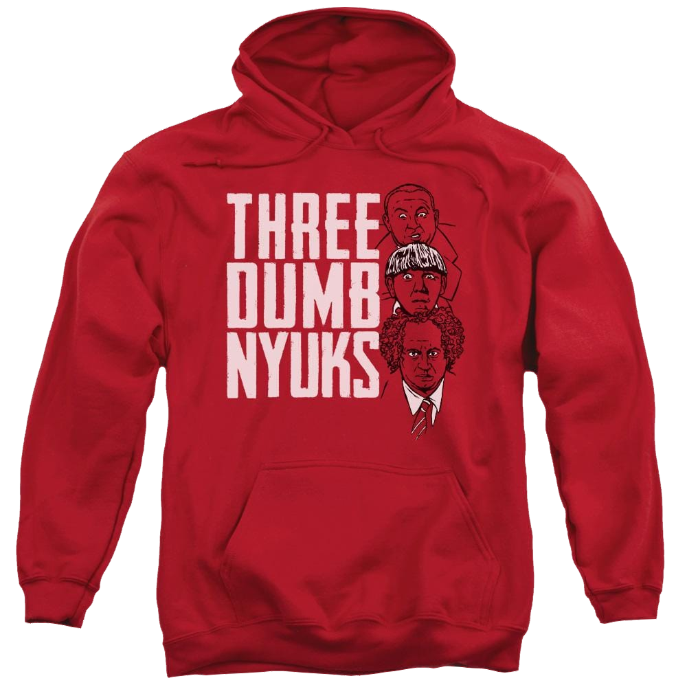 The Three Stooges Three Dumb Nyuks Pullover Hoodie Pullover Hoodie The Three Stooges