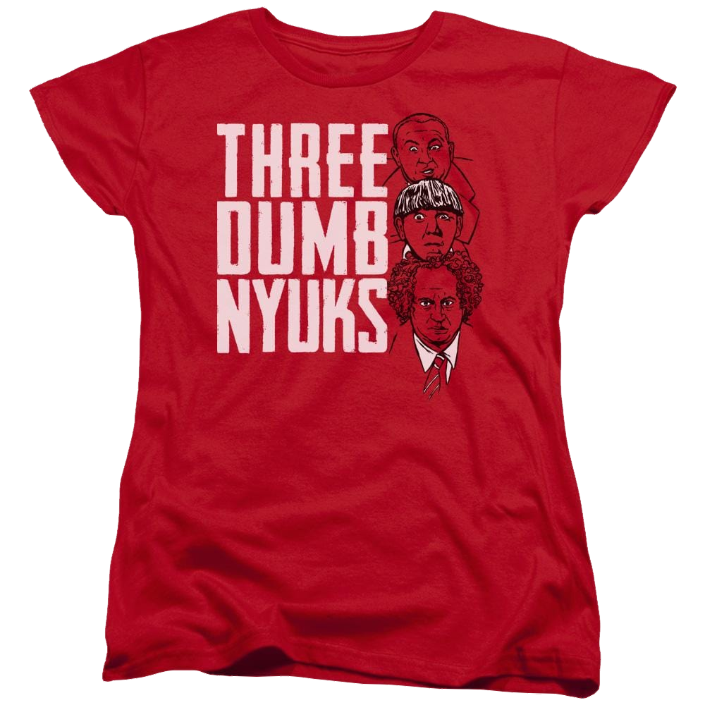 The Three Stooges Three Dumb Nyuks Women's T-Shirt Women's T-Shirt The Three Stooges