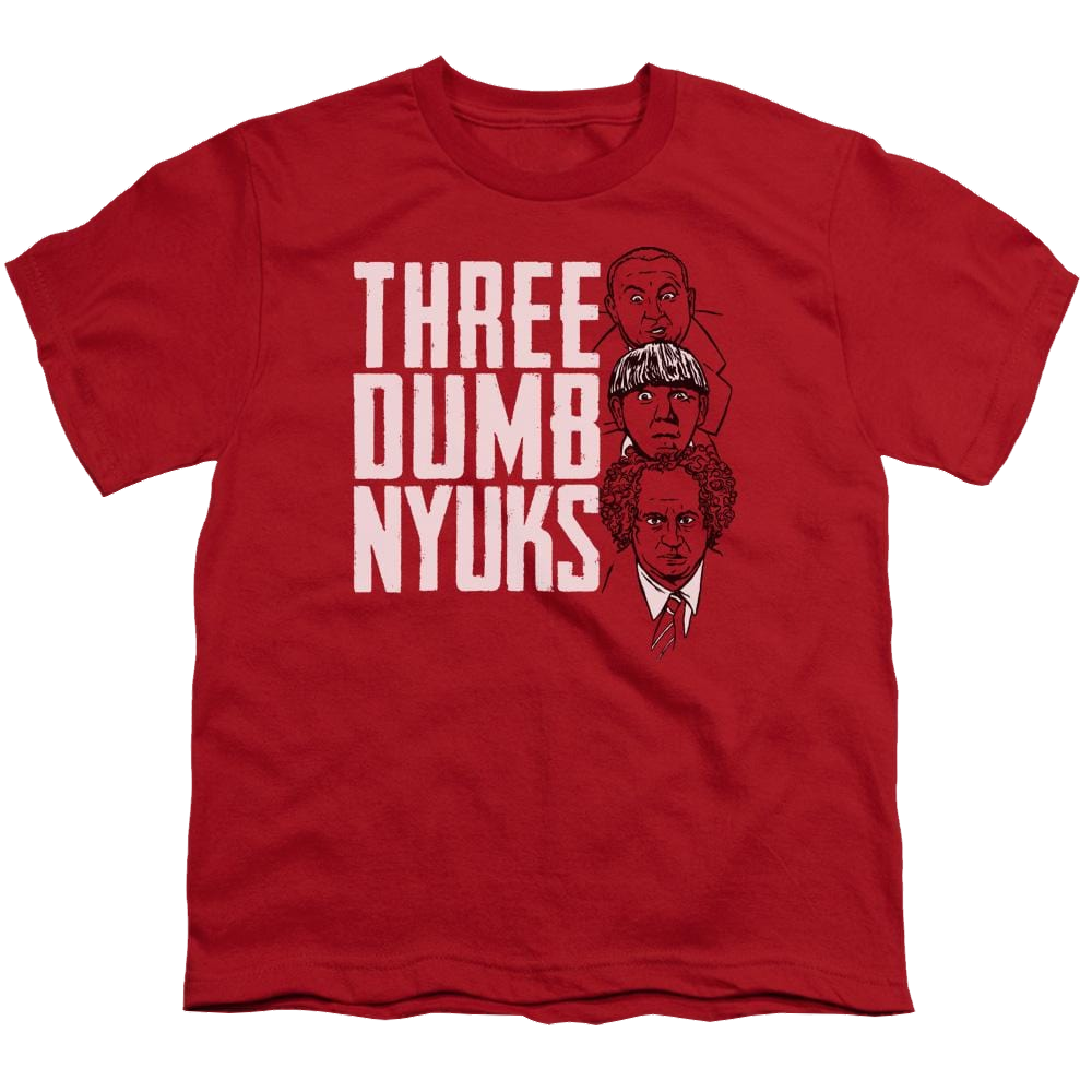 The Three Stooges Three Dumb Nyuks Youth T-Shirt (Ages 8-12) Youth T-Shirt (Ages 8-12) The Three Stooges
