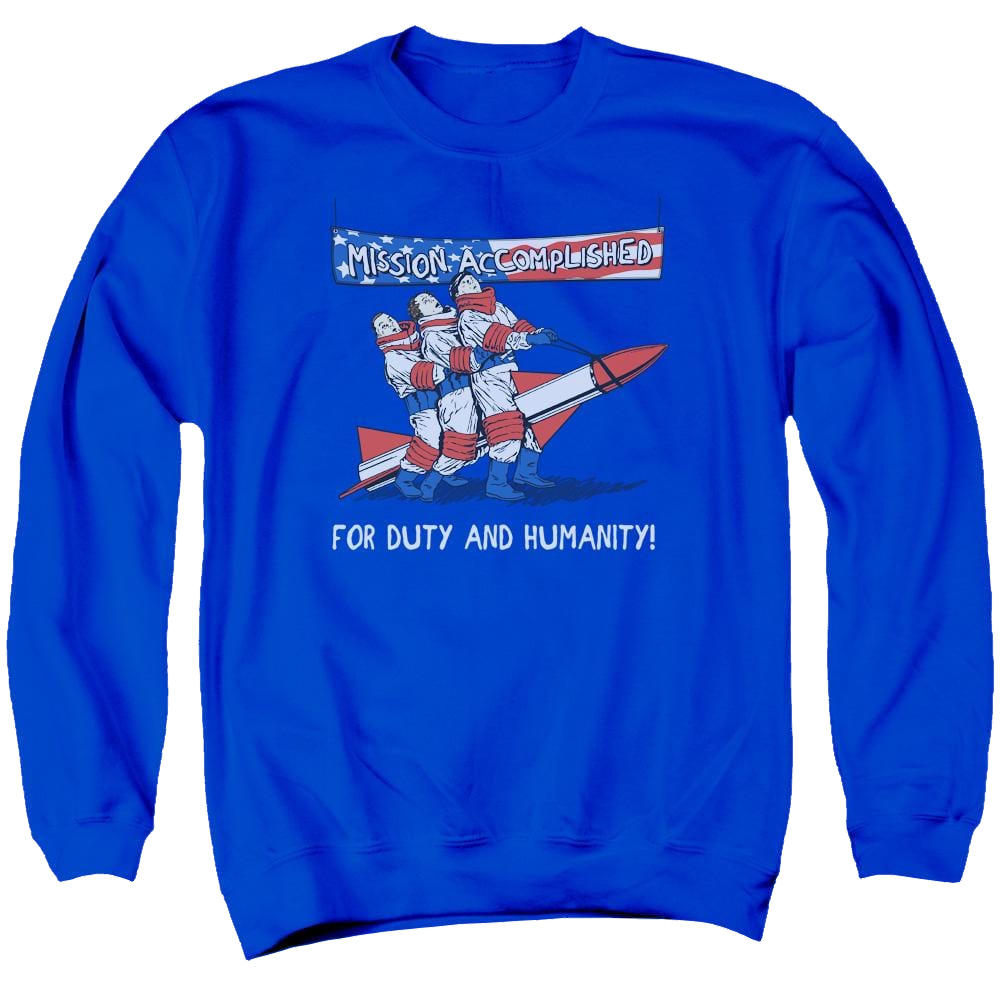 The Three Stooges Mission Accomplished Men's Crewneck Sweatshirt Men's Crewneck Sweatshirt The Three Stooges