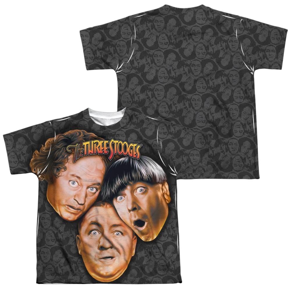 The Three Stooges Stooges All Over Youth All-Over Print T-Shirt (Ages 8-12) Youth All-Over Print T-Shirt (Ages 8-12) The Three Stooges   