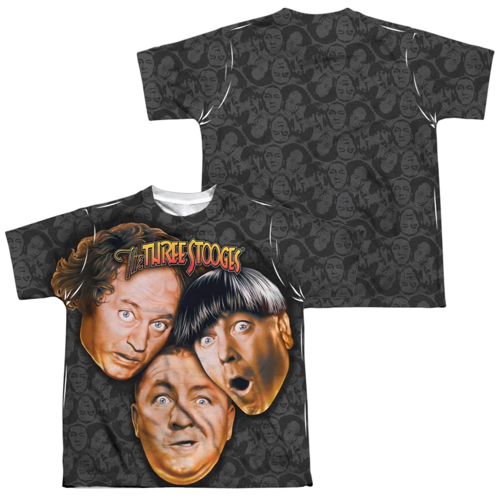 The Three Stooges Stooges All Over Youth All-Over Print T-Shirt (Ages 8-12) Youth All-Over Print T-Shirt (Ages 8-12) The Three Stooges