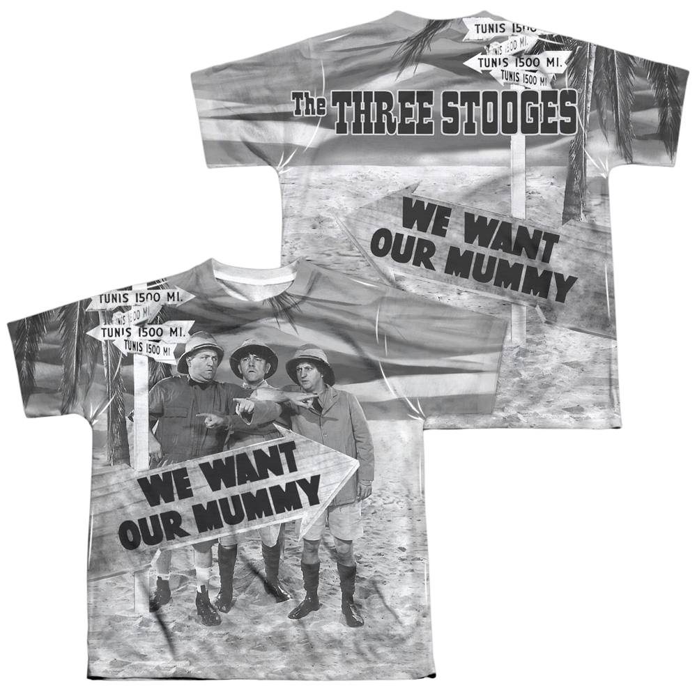 The Three Stooges Tunis 1500 Youth All-Over Print T-Shirt (Ages 8-12) Youth All-Over Print T-Shirt (Ages 8-12) The Three Stooges