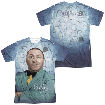 The Three Stooges Curly Heads men's all-over print t-shirt