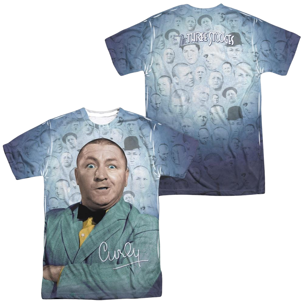 The Three Stooges Curly Heads Men's All Over Print T-Shirt Men's All-Over Print T-Shirt The Three Stooges
