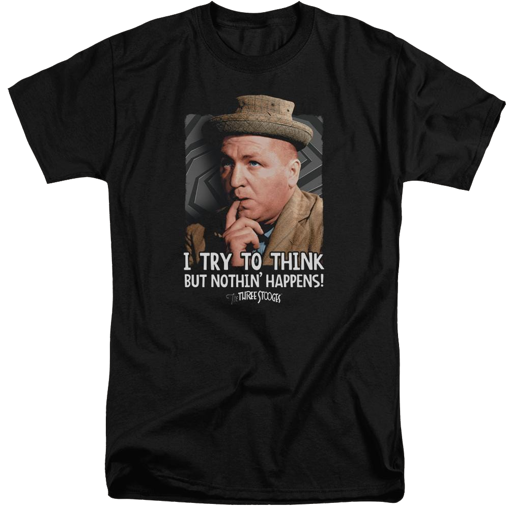The Three Stooges Try To Think Men's Tall Fit T-Shirt Men's Tall Fit T-Shirt The Three Stooges