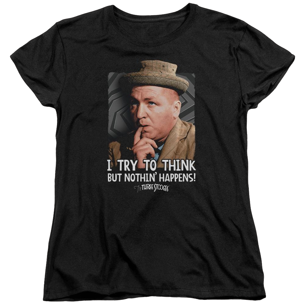 The Three Stooges Try To Think Women's T-Shirt Women's T-Shirt The Three Stooges
