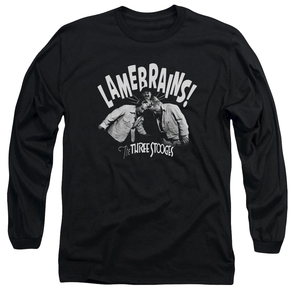The Three Stooges Lamebrains Men's Long Sleeve T-Shirt Men's Long Sleeve T-Shirt The Three Stooges