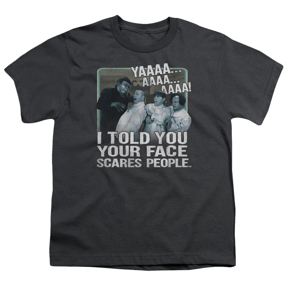 The Three Stooges Scares People Youth T-Shirt (Ages 8-12) Youth T-Shirt (Ages 8-12) The Three Stooges