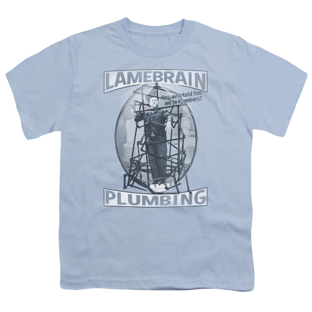 The Three Stooges Lanebrain Plumbing Youth T-Shirt (Ages 8-12) Youth T-Shirt (Ages 8-12) The Three Stooges