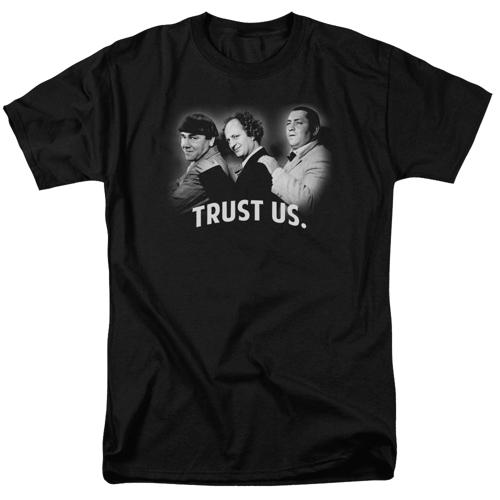The Three Stooges Turst Us Men's Regular Fit T-Shirt Men's Regular Fit T-Shirt The Three Stooges