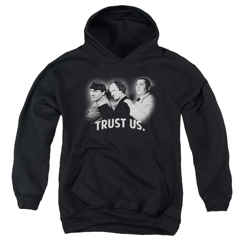 The Three Stooges Turst Us Youth Hoodie (Ages 8-12) Youth Hoodie (Ages 8-12) The Three Stooges