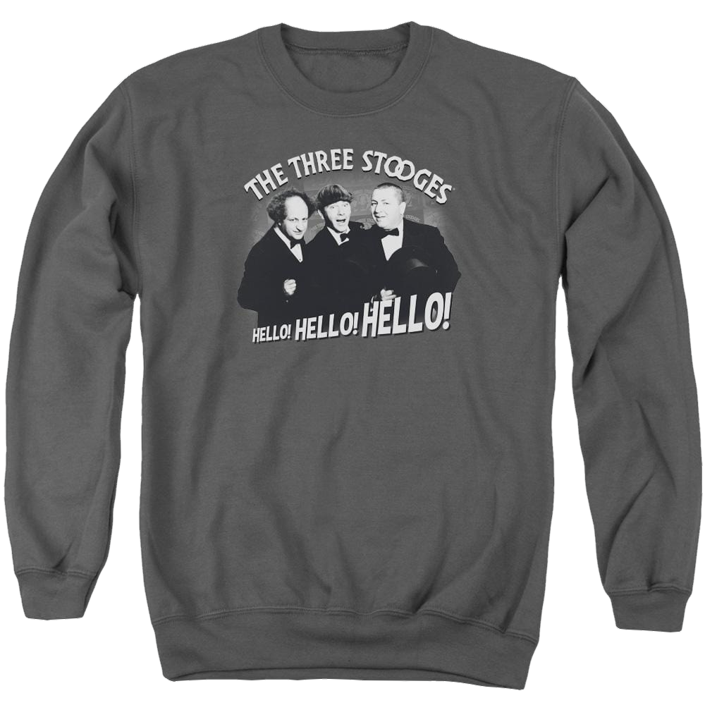 The Three Stooges Hello Again Men's Crewneck Sweatshirt Men's Crewneck Sweatshirt The Three Stooges