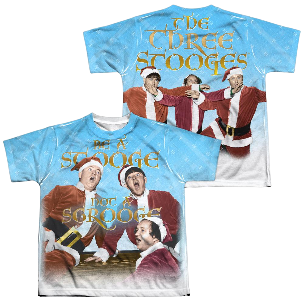 The Three Stooges Be A Stooge Youth All-Over Print T-Shirt (Ages 8-12) Youth All-Over Print T-Shirt (Ages 8-12) The Three Stooges