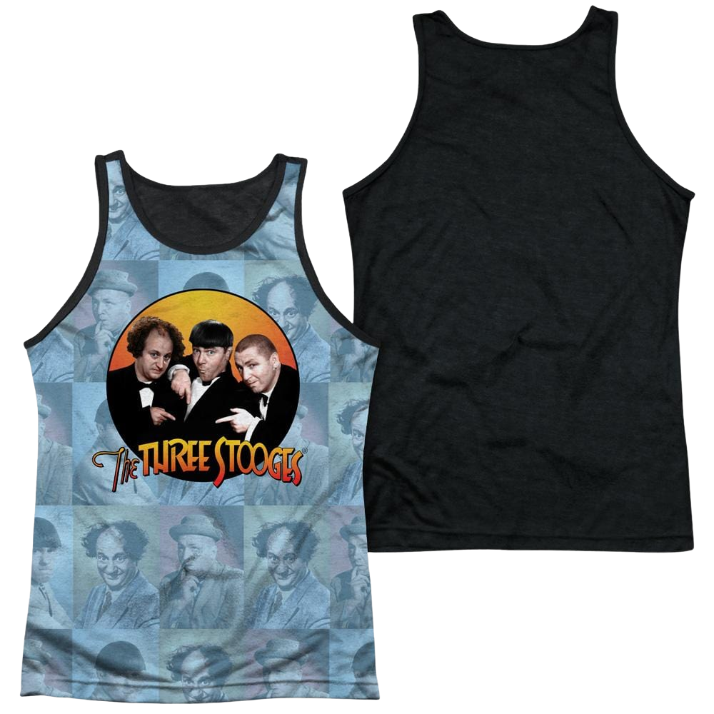The Three Stooges Portraits Men's Black Back Tank Men's Black Back Tank The Three Stooges