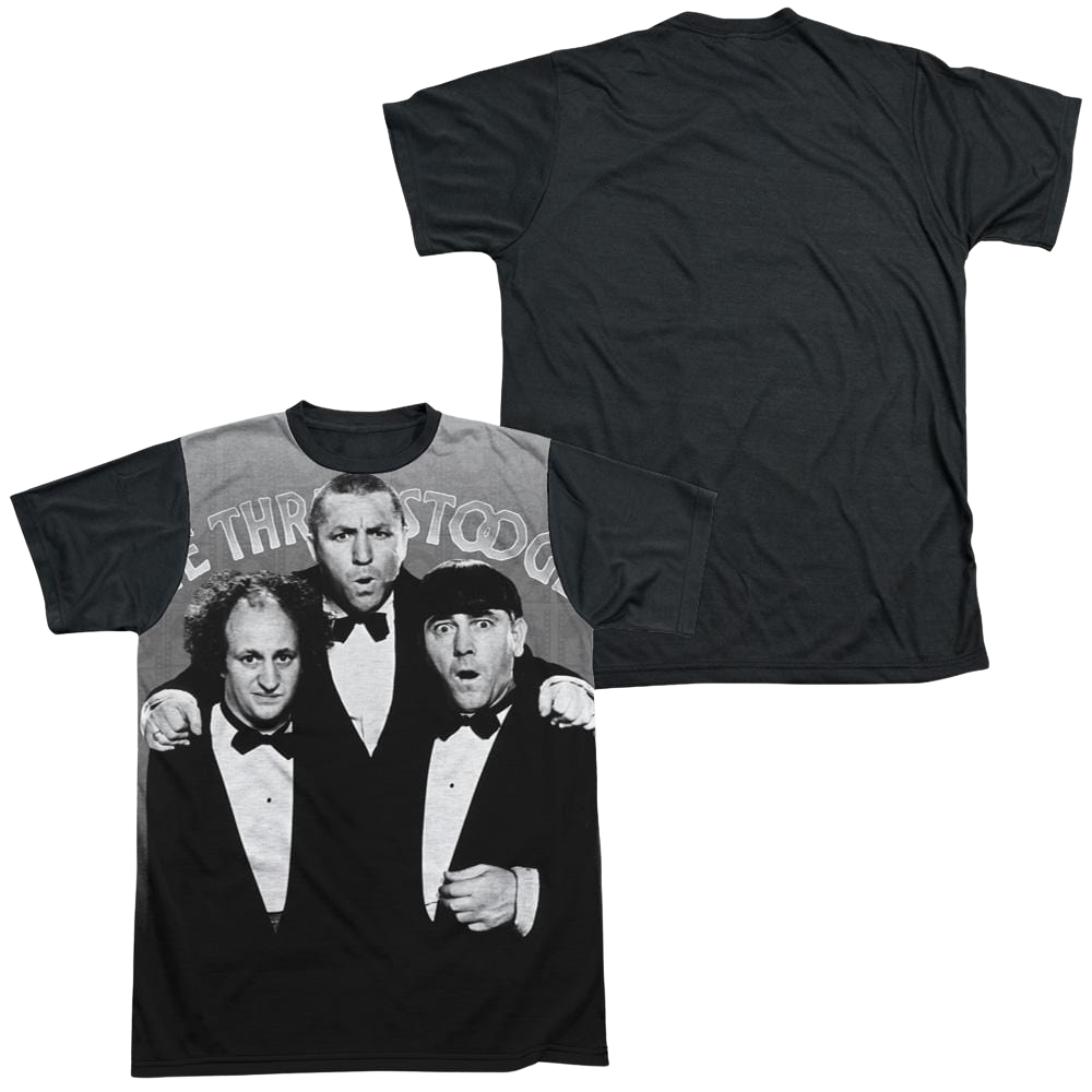 The Three Stooges Classy Fellas Men's Black Back T-Shirt Men's Black Back T-Shirt The Three Stooges