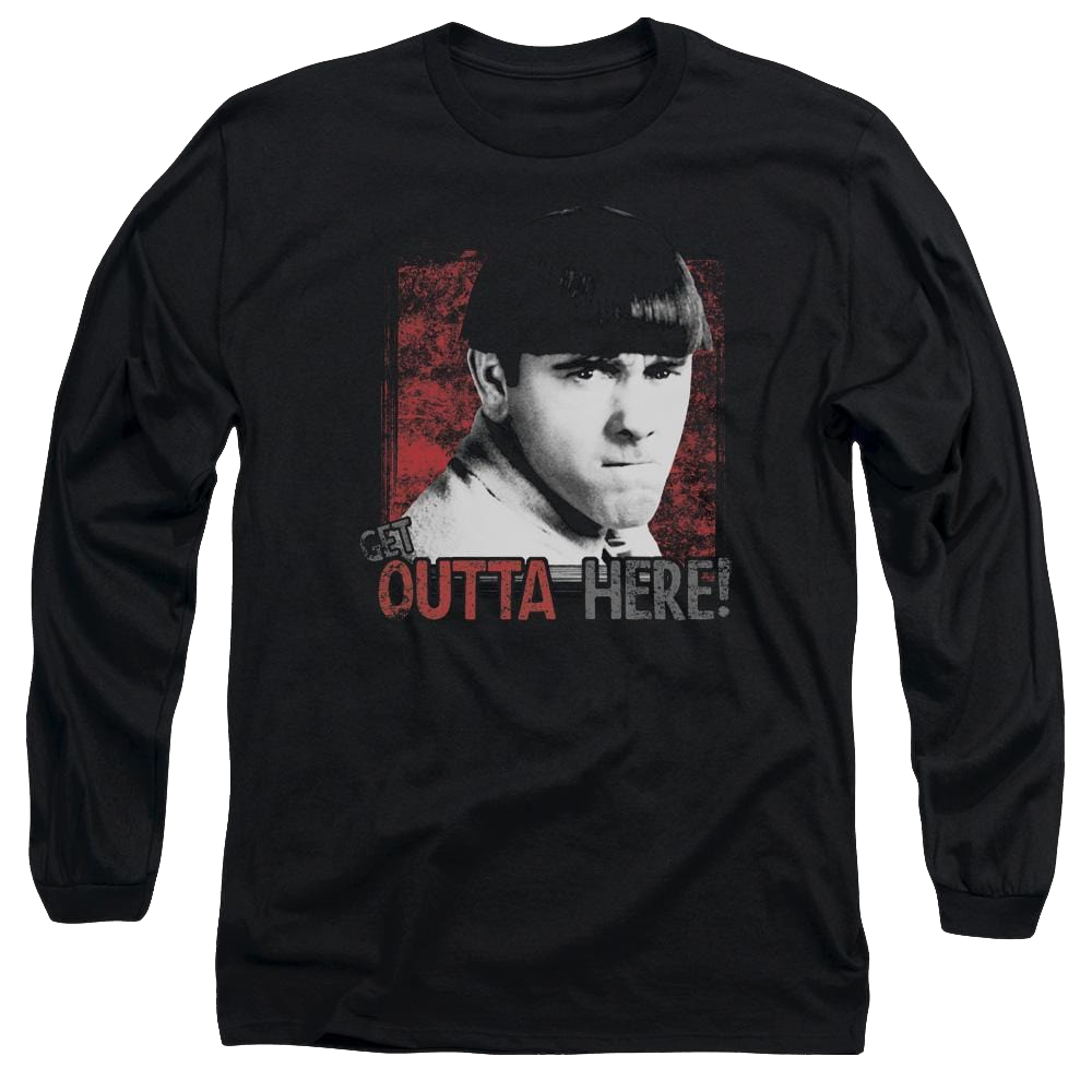 The Three Stooges Get Outta Here Men's Long Sleeve T-Shirt Men's Long Sleeve T-Shirt The Three Stooges