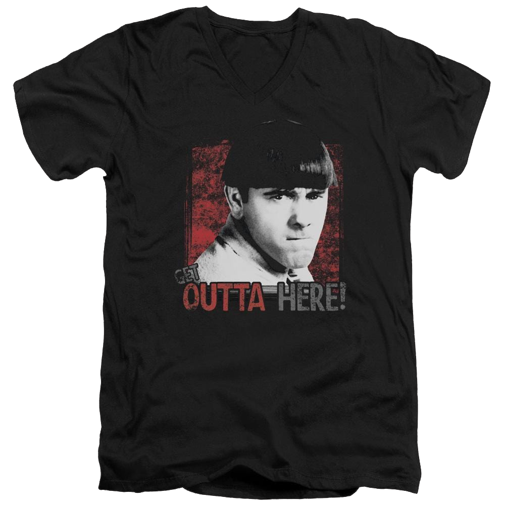 The Three Stooges Get Outta Here Men's V-Neck T-Shirt Men's V-Neck T-Shirt The Three Stooges