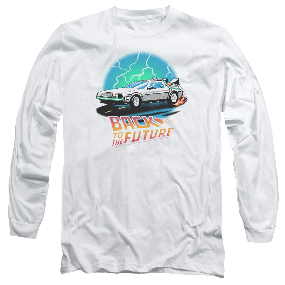 Back To The Future Bttf Airbrush - Men's Long Sleeve T-Shirt Men's Long Sleeve T-Shirt Back to the Future