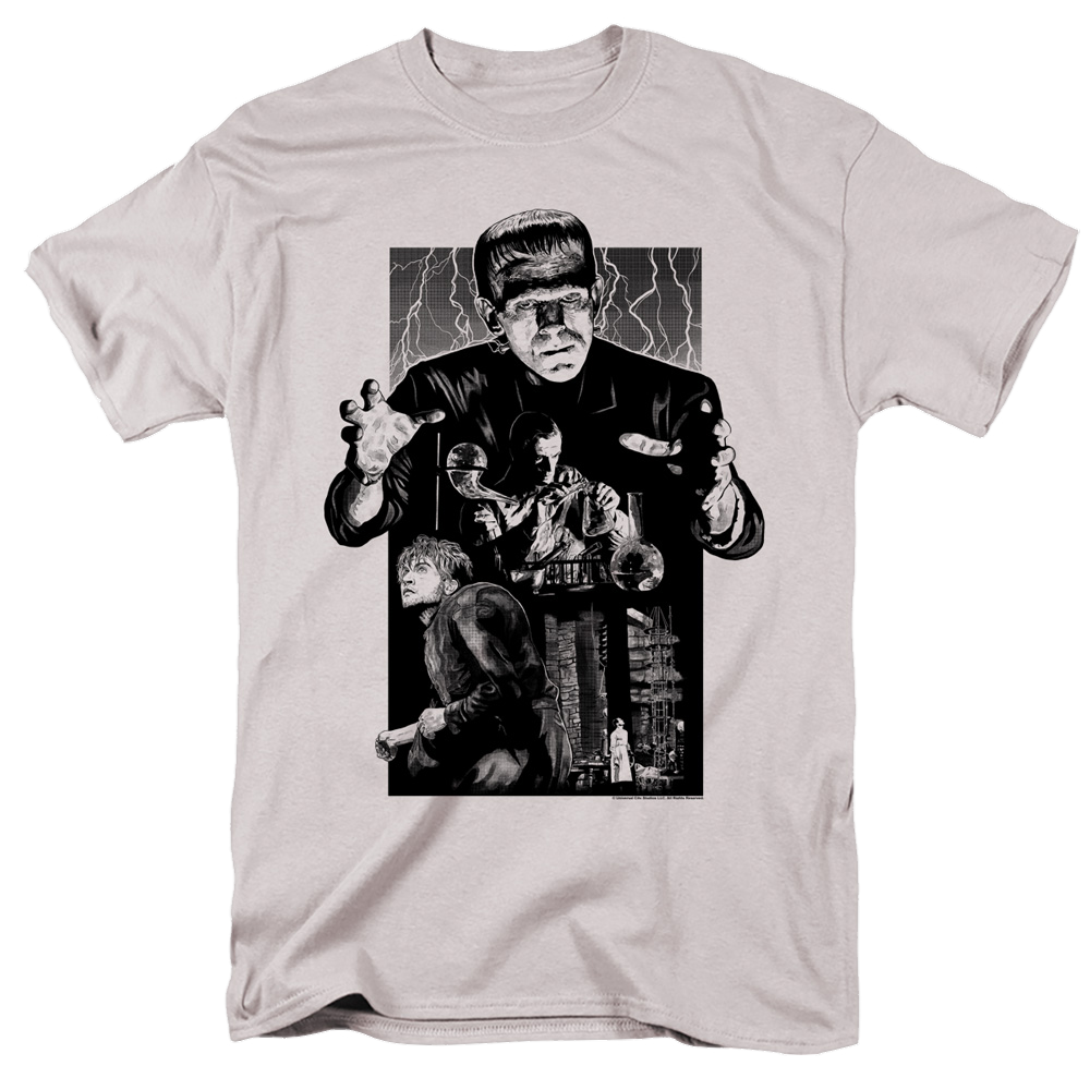 Universal Monsters Frankenstein Illustrated - Men's Regular Fit T-Shirt Men's Regular Fit T-Shirt Universal Monsters