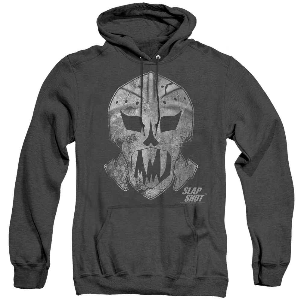 Slap Shot Goalie Mask - Heather Pullover Hoodie Heather Pullover Hoodie Slap Shot