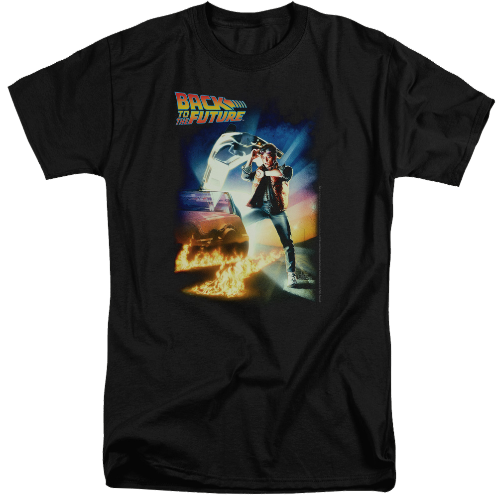 Back To The Future Poster - Men's Tall Fit T-Shirt Men's Tall Fit T-Shirt Back to the Future