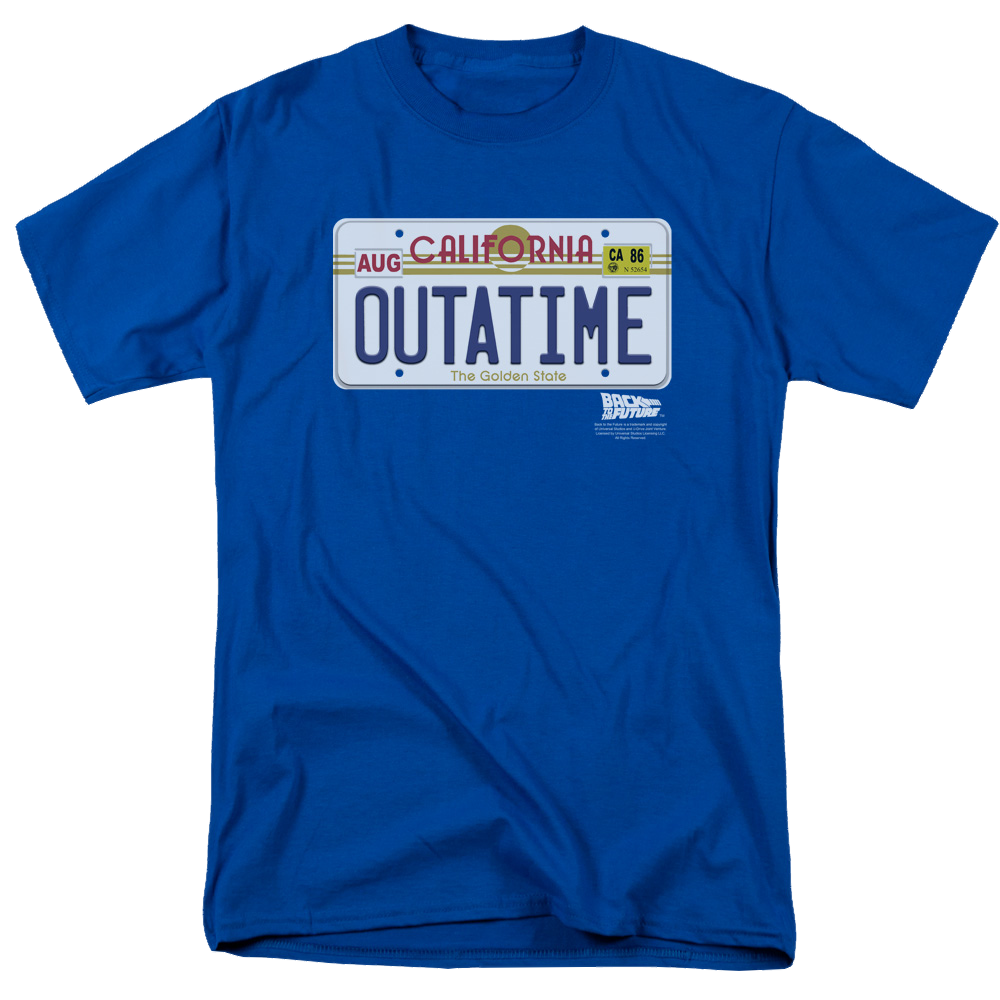 Back To The Future Outatime Plate - Men's Regular Fit T-Shirt Men's Regular Fit T-Shirt Back to the Future