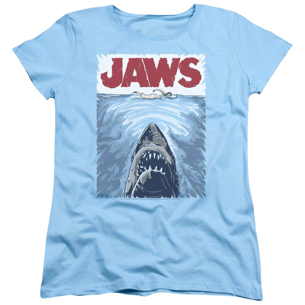 Jaws Graphic Poster Women's T-Shirt Women's T-Shirt Jaws
