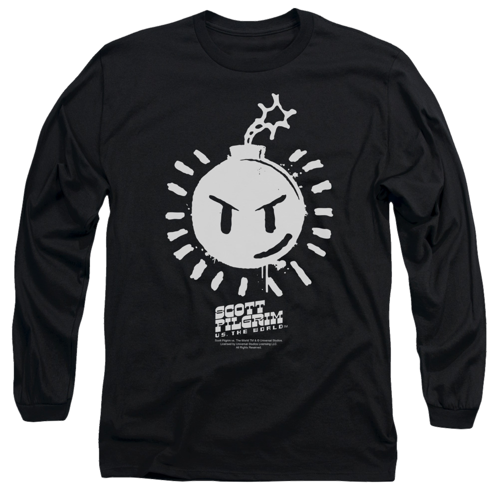 Scott Pilgrim vs. the World Sex Bob Omb Logo - Men's Long Sleeve T-Shirt Men's Long Sleeve T-Shirt Scott Pilgrim vs. the World