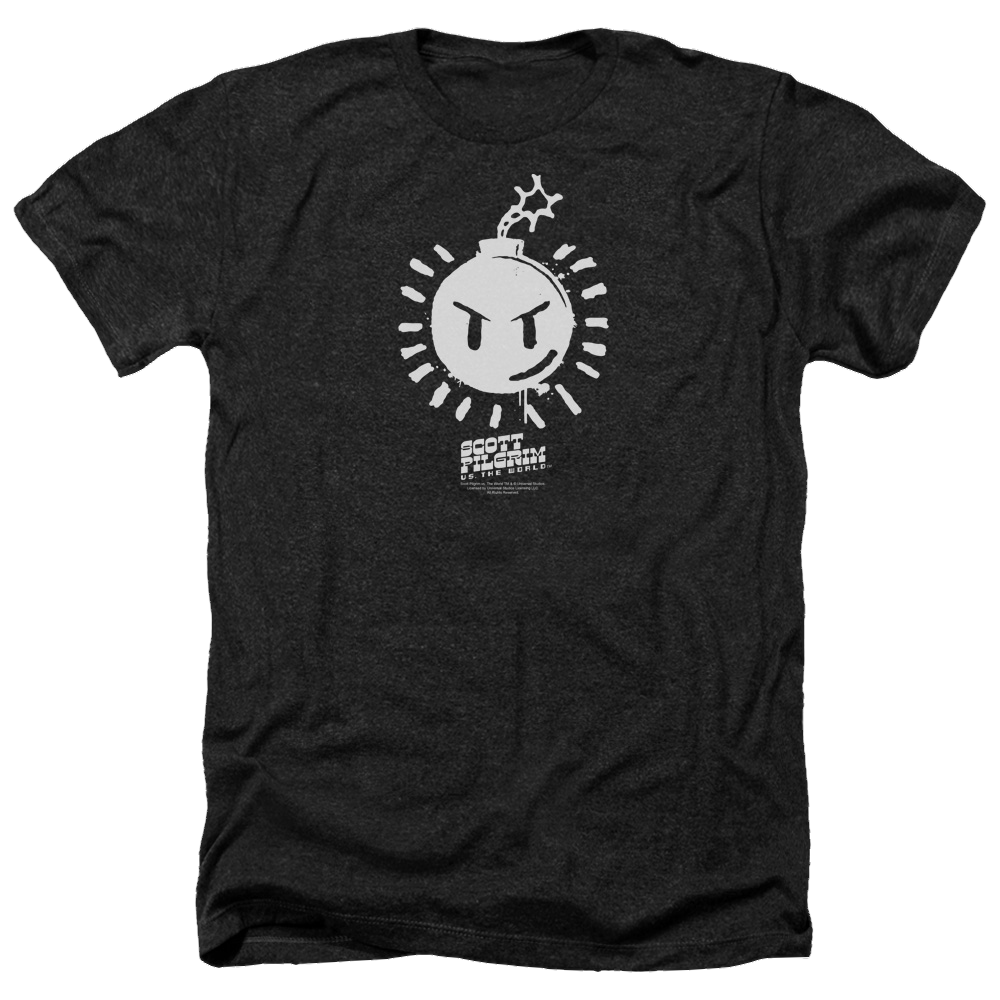 Scott Pilgrim vs. the World Sex Bob Omb Logo - Men's Heather T-Shirt Men's Heather T-Shirt Scott Pilgrim vs. the World