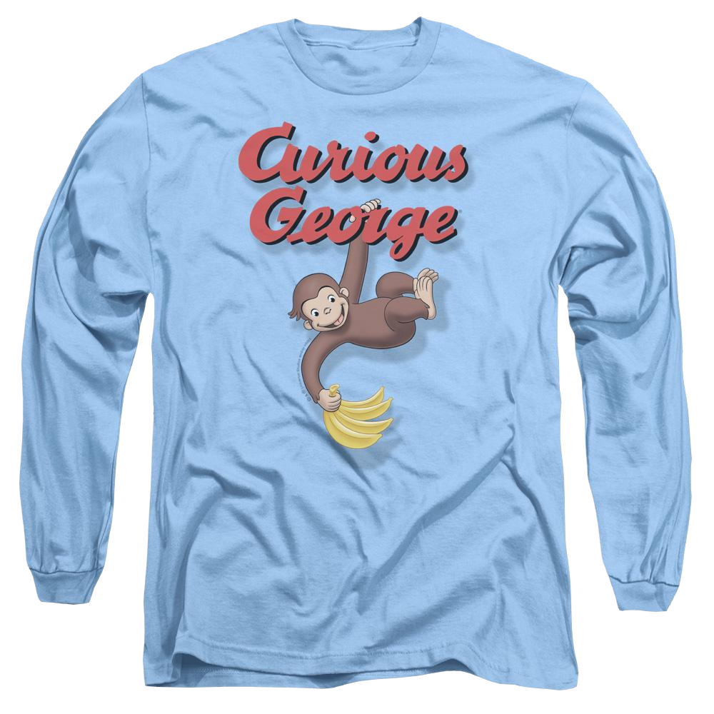 Curious George Hangin Out - Men's Long Sleeve T-Shirt Men's Long Sleeve T-Shirt Curious George