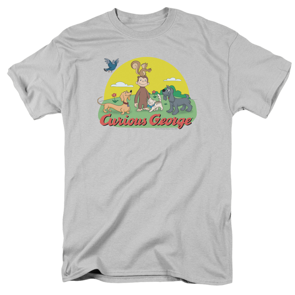 Curious George Sunny Friends - Men's Regular Fit T-Shirt Men's Regular Fit T-Shirt Curious George