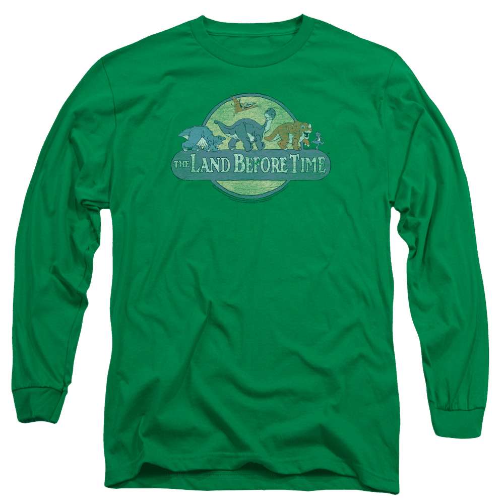 Land Before Time Retro Logo - Men's Long Sleeve T-Shirt Men's Long Sleeve T-Shirt Land Before Time
