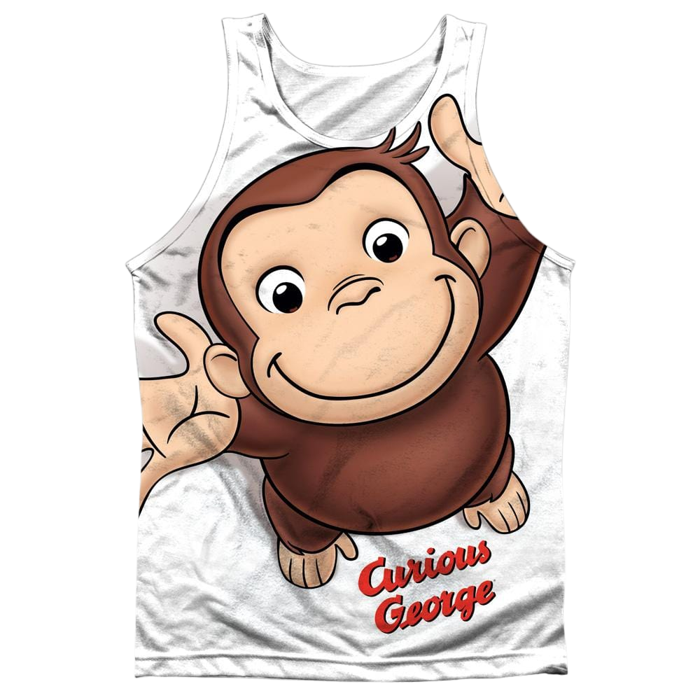 Curious George Hands In The Air - Men's All Over Print Tank Top Men's All Over Print Tank Curious George