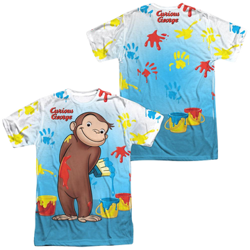 Curious George Paint All Over Men's All Over Print T-Shirt Men's All-Over Print T-Shirt Curious George