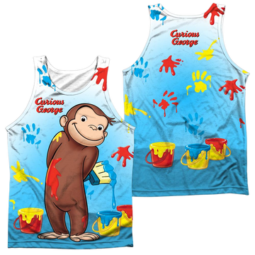 Curious George Paint All Over Men's All Over Print Tank Men's All Over Print Tank Curious George
