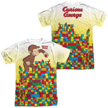 Curious George Building Blocks Men's All Over Print T-Shirt Men's All-Over Print T-Shirt Curious George