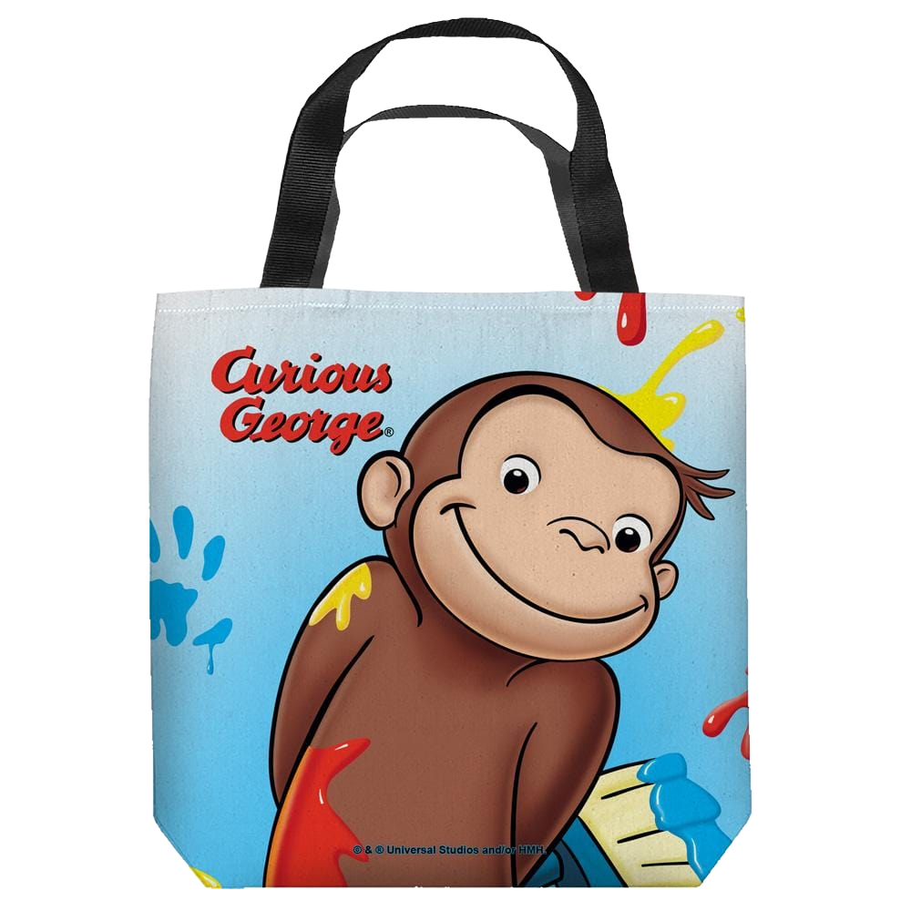 Curious George - Paint - Tote Bag Tote Bags Curious George