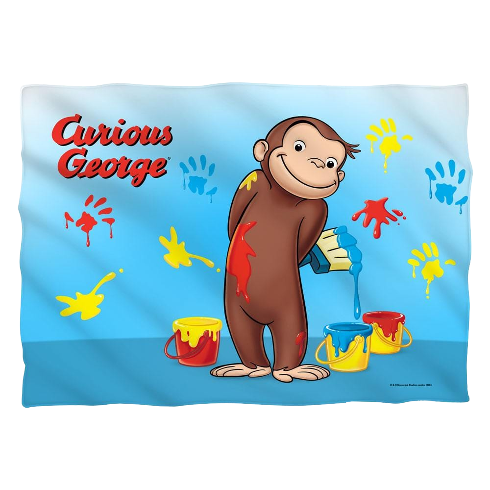 Curious George Paint - Pillow Case Pillow Cases Curious George